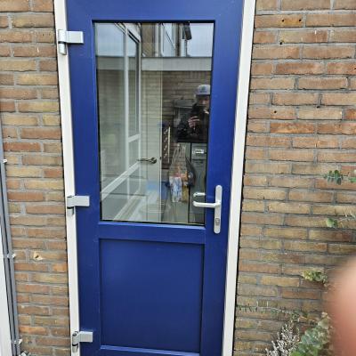 Kunststof achterdeur in een woning in Gorredijk